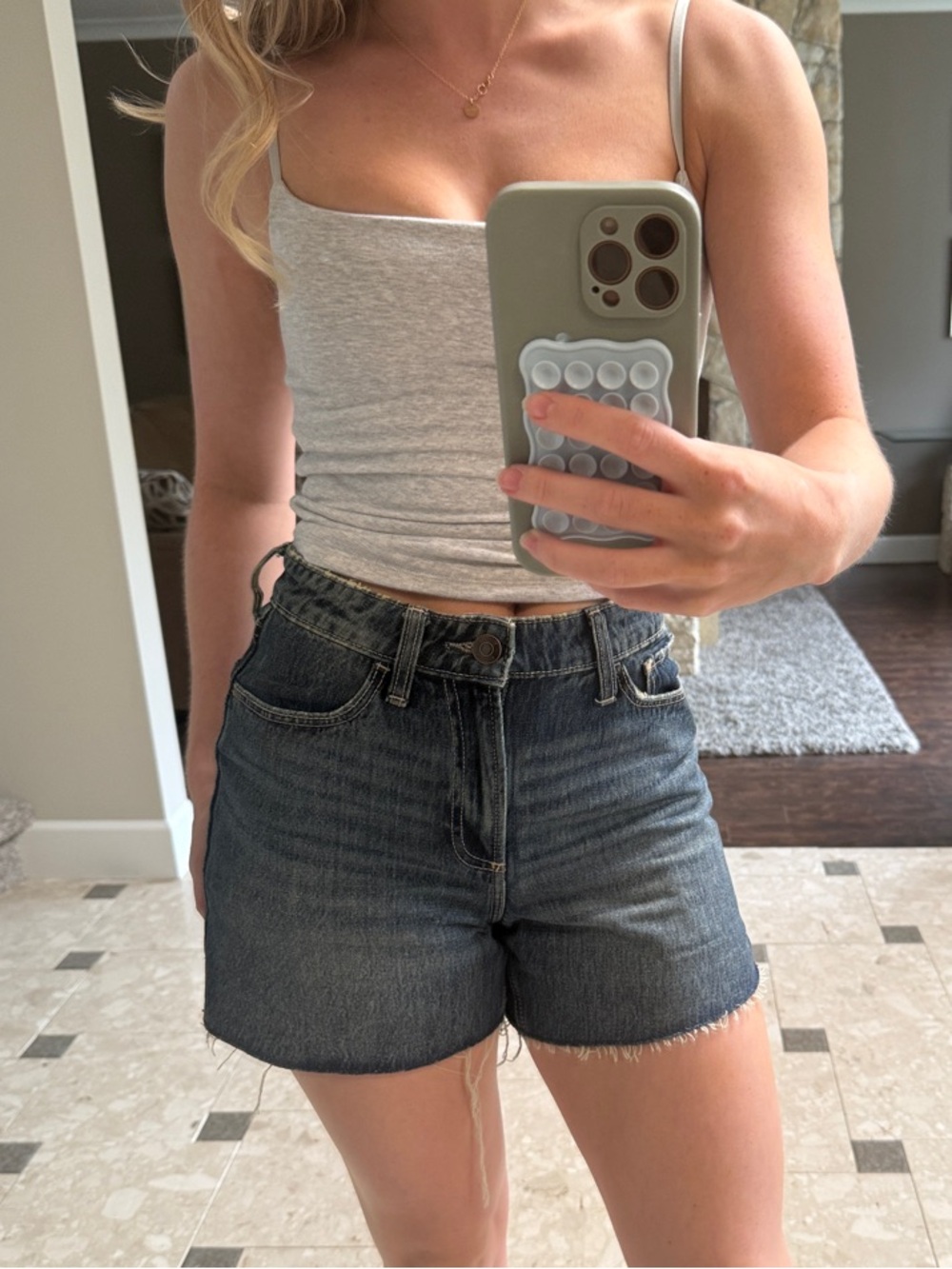 Hollister Curve Dark Blue Jean Shorts